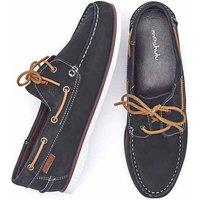 Moshulu Men's 'Kingsand' Nubuck Deck Shoes in Navy | Size: 11.5