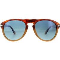 Persol Men's Aviator Resina e Sale Brown Blue Polarized Sunglasses