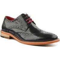 JUSTINREESS ENGLAND Men's 'Dover' Leather Shoes in Navy | Size: 14