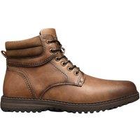 TOP STAKA SHOES Men's Combat Style Lace Up Zip Closure Faux Fur interior Wide fit Winter Boots in Tan | Size: 9