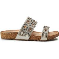 b.soleful Women's 'Lynora' Porvair Sandals in Grey | Size: 3
