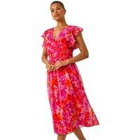 Floral Bias Midi Dress