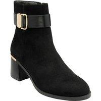 Lotus Women's Black 'Alice' Heeled Ankle Boots | Size: 7