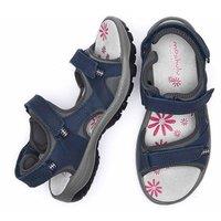 Moshulu Women's 'Aire' Adventure Sandals in Indigo | Size: 6.5