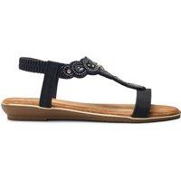 b.soleful Women's 'Lilisha' Porvair Sandals in Black | Size: 3