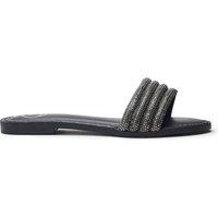 b.soleful Women's 'Lusina' Porvair Sandals in Black | Size: 7