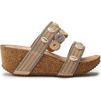 b.soleful Women's 'Lurina' Porvair Sandals in Grey | Size: 7