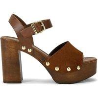 Carvela Women's 'Festa Block' Suede Heels in Tan | Size: 3