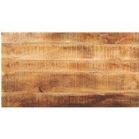 Table Top 100x50x3.8 cm Rectangular Solid Wood Rough Mango