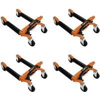 Monstershop Hydraulic Positioning Skates x 4 in Orange