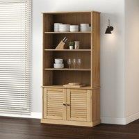 Berkfield Home Bookcase VIGO 85x35x170 cm Solid Wood Pine in Brown | Size: 85 x 35 x 170 cm