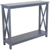 Charles Bentley Tetbury Country Style Wooden Hallway Side Console Table Grey