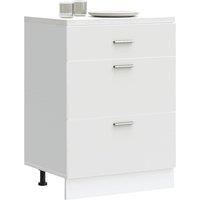Berkfield Home Kitchen Base Cabinet White Engineered Wood