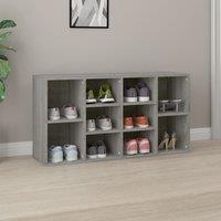 Berkfield Home Shoe Bench Grey Sonoma 103x30x54.5 cm Engineered Wood