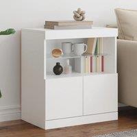 Berkfield Home Sideboard with LED Lights White 60x37x67 cm | Size: 60 x 37 x 67 cm
