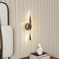 HOMCOM Led Wall Lamp 2 Pack, Modern Indoor Spiral Wall Light in Black