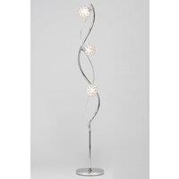 BHS Lighting Orianna Floor Lamp in Metallic Silver