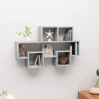 Berkfield Home Car-shaped Wall Shelf Concrete Grey 82x15x51 cm Engineered Wood | Size: 82 x 15 x 51 cm