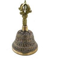 KDMD Large Tibetan Tingsha Bell - 8x15cm in Gold | Size: 8x15 cm