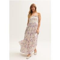 Lily and Lionel Women's Annie Smocked Wonderland Print Maxi Dress In Multi | Size: 12