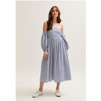 Lily and Lionel Women's Sara Bardot Neck Midi Dress In Multi | Size: 14