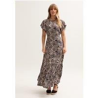 Lily and Lionel Women's Zelda Tiered Zebra Print Maxi Dress In Multi | Size: 10