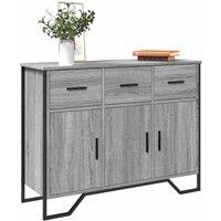 Berkfield Home Sideboard Grey Sonoma 97x32.5x74.5 cm Engineered Wood