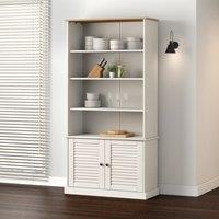 Berkfield Home Bookcase VIGO White 85x35x170 cm Solid Wood Pine | Size: 85 x 35 x 170 cm