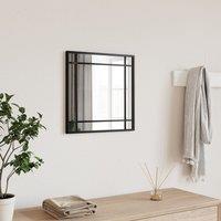 Berkfield Home Wall Mirror Black 40x40 cm Square Iron