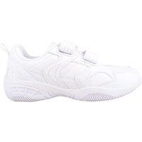 ABSOLUTE FOOTWEAR Boy's Childrens Kids Touch & Close Casual Sports Trainers Sneakers in White | Size: Infant 12