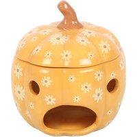 Something Different Groovy Ghosts Pumpkin Oil Burner in Orange