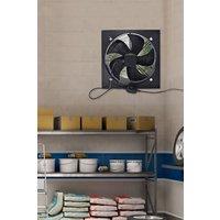 Living and Home Ventilation Wall-Mounted Exhaust Axial Fan 14-inch in Black