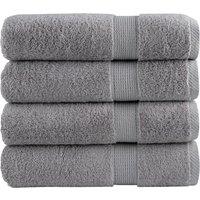 Berkfield Home Premium Hand Towels SOLUND 4pcs Grey 50x100cm 600gsm