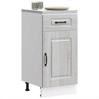 Berkfield Home Kitchen Base Cabinet Kalmar Grey Sonoma Engineered Wood