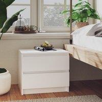 Berkfield Home Bed Cabinet White 50x39x43.5 cm Engineered Wood