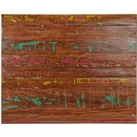 Table Top 100x80x3.8 cm Rectangular Solid Wood Reclaimed