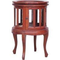 Vitrine Cabinet Brown 50x50x76 cm Solid Mahogany Wood