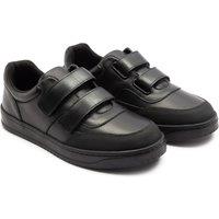 Off the Hook Men's 'FERRIS' Boys Round Toe Twim Strap Leather School Shoe in Black | Size: 1