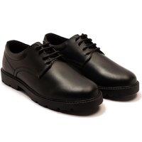 Off the Hook Men's 'VITO' Boys Leather Derby Lace up School Shoes in Black | Size: 5
