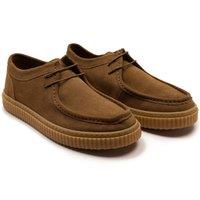 Off the Hook Men's 'HETFIELD' Boys Leather Lace up Casual Boat Shoes in Taupe | Size: 12