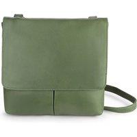 PRIMEHIDE Women's Soft Leather Crossbody Organiser Bag in Green