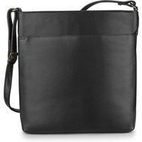 PRIMEHIDE Women's Large Leather Crossbody Organiser Bag in Black