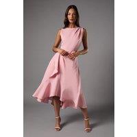 Coast Women's Waterfall Crepe Midi Dress in Blush | Size: 10