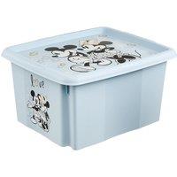Keeeper Mickey Mouse Storage Box with Lid 24 Litre Cloudy Blue
