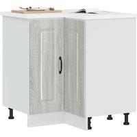 Berkfield Home Kitchen Corner Base Cabinet Kalmar Grey Sonoma Engineered Wood