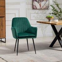 Artemis Home Carrara Velvet Dining Chairs - Set of 2 in Green