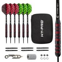 Hy-Pro Darts Set - 22g Steel Tip Darts in Black | Size: Kids