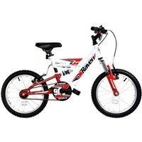 Dallingridge Men's Raven Full Suspension Mountain Bike 16In Wheel in White