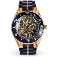 The Sustainable Watch Company Men's The Rosewood Mechanical Wood Watch in Black