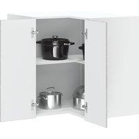 Berkfield Home Kitchen Wall Corner Cabinet "Porto" Grey Sonoma Engineered Wood